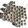 50 8mm Round Bright Silver Plated Beads